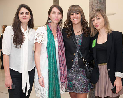 Camila Villarruel, Soledad Oliva, Cecilia Jaime y Rosario García Martínez