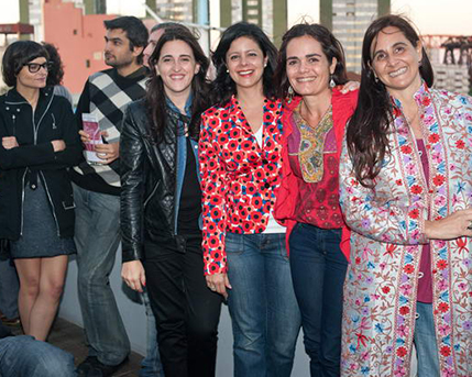 Elizabeth Torres, Victoria Dotti, Eugenia Coborno y Marcela Agustoni