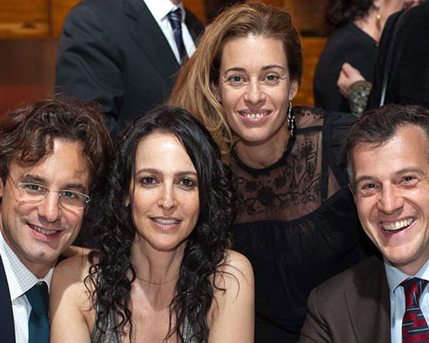 Palu Rocca, Cindy Cohen, Giorgina Alliata y Andrea Basetti