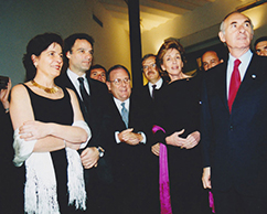 Adriana Rosenberg, Anibal Ibarra, Luis Betnaza, Emb. Rosario Green, Presidente de la Nación Fernando De la Rúa