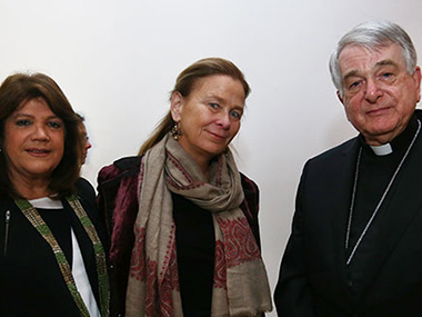 Teresa Gowland, Victoria Cordero, Nuncio Apostolico, Monseñor Emil Paul Tscherrig