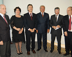 Paolo Rocca, Adriana Rosenberg, Mauricio Macri, Luis Betnaza, Hernán Lombardi