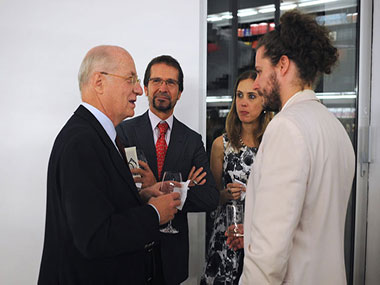 Paolo Rocca, Ricardo Calderón y Philip Larratt-Smith