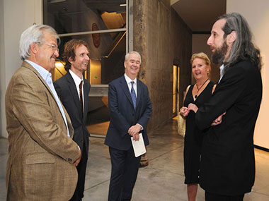 Luis Betnaza, Guillermo Goldschmid, Charly Frank, Julie Sylvester y Jerry Gorovoy