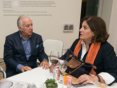 Bruno Assami, Norberto Frigerio y Adriana Rosenberg 