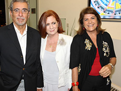 Miguel Frías, Teresa Fernández y Teresa Gowland