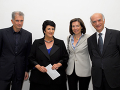 Massimiliano Finazzer Flory, Claudia Caraballo, Embajador Guido La Tella y Sra.