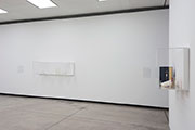 Sala 1  Milena Bonilla, El Capital / Manuscrito Siniestro, 2008 (der.) / Teresa Serrano, Blown Mold, 2012 (izq)