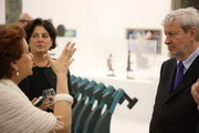 Gabriella Belli, Adriana Rosenberg y Gianni Vattimo