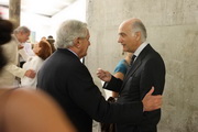 Franco Livini y Guido La Tella, Embajador de Italia en Argentina