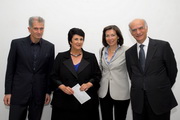 Massimiliano Finazzer Flory, Claudia Caraballo, Embajador Guido La Tella y Sra.