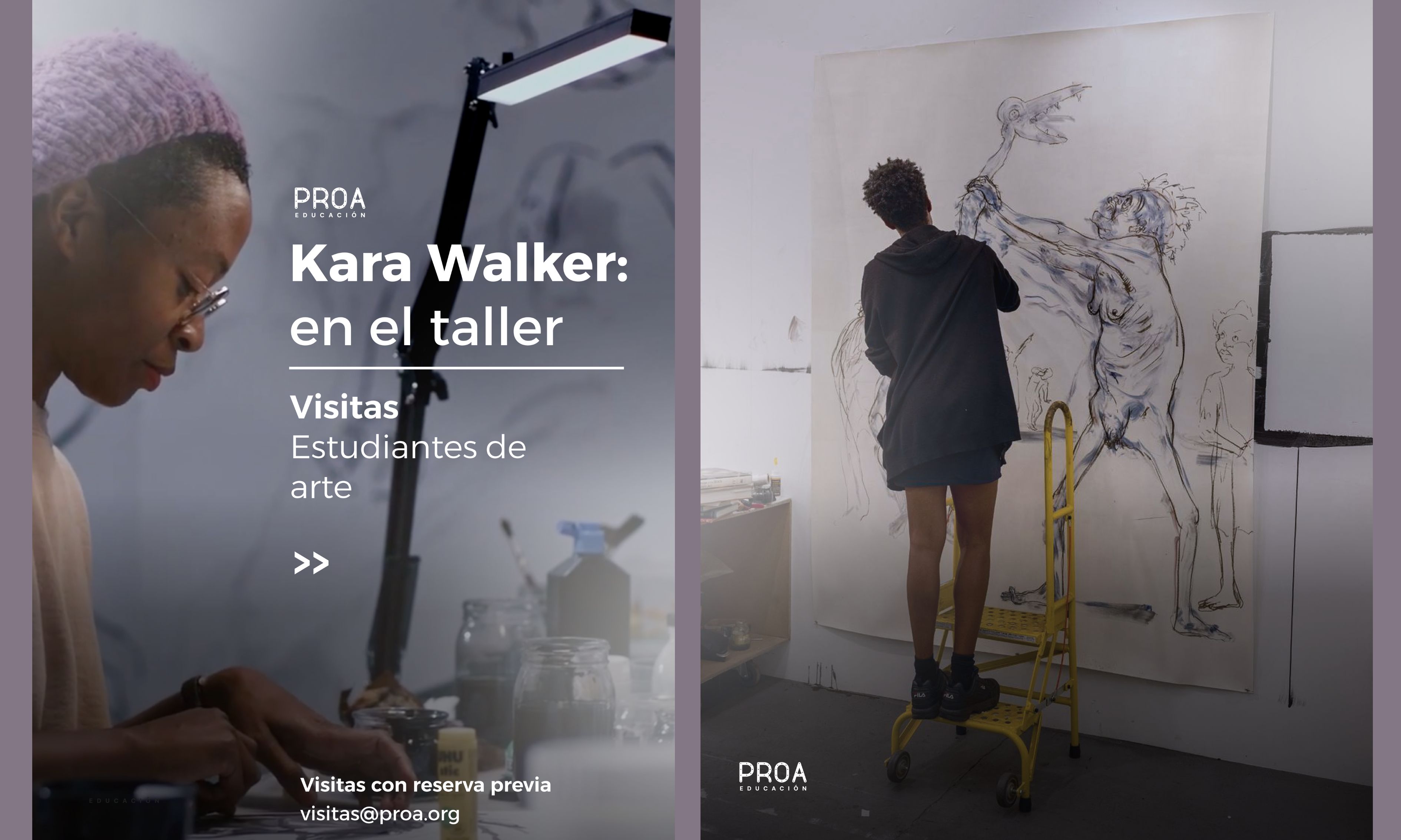 Visita especial Kara Walker en el taller 