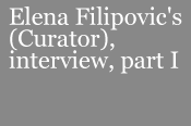 Entrevista a Elena Filipovic (curadora), parte I