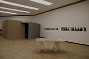 Sala 4. Instalación de Daniel Link, Elena Donato, Valentín Díaz y Sebastián Freire y fotografías de Sebastián Freire