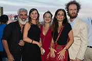 Santiago Bengolea, Paulina Guarnieri, Lucía Ledesma, Guillermo Goldschmidt y esposa.